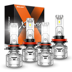 SEALIGHT 9005 H11 bulbs front view delivering powerful brightness for clearer night driving