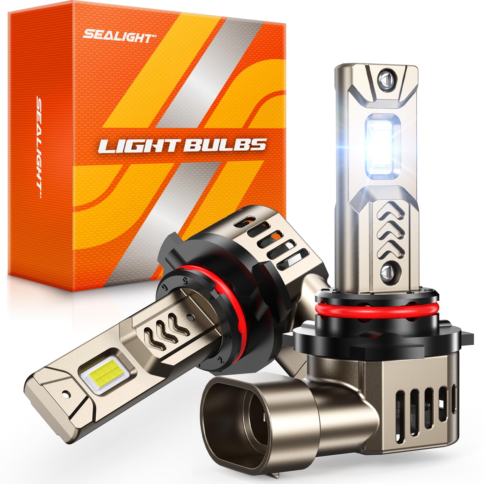SEALIGHT 9005/HB3 bulbs pack-2 ready for installation, delivering brighter road lighting.