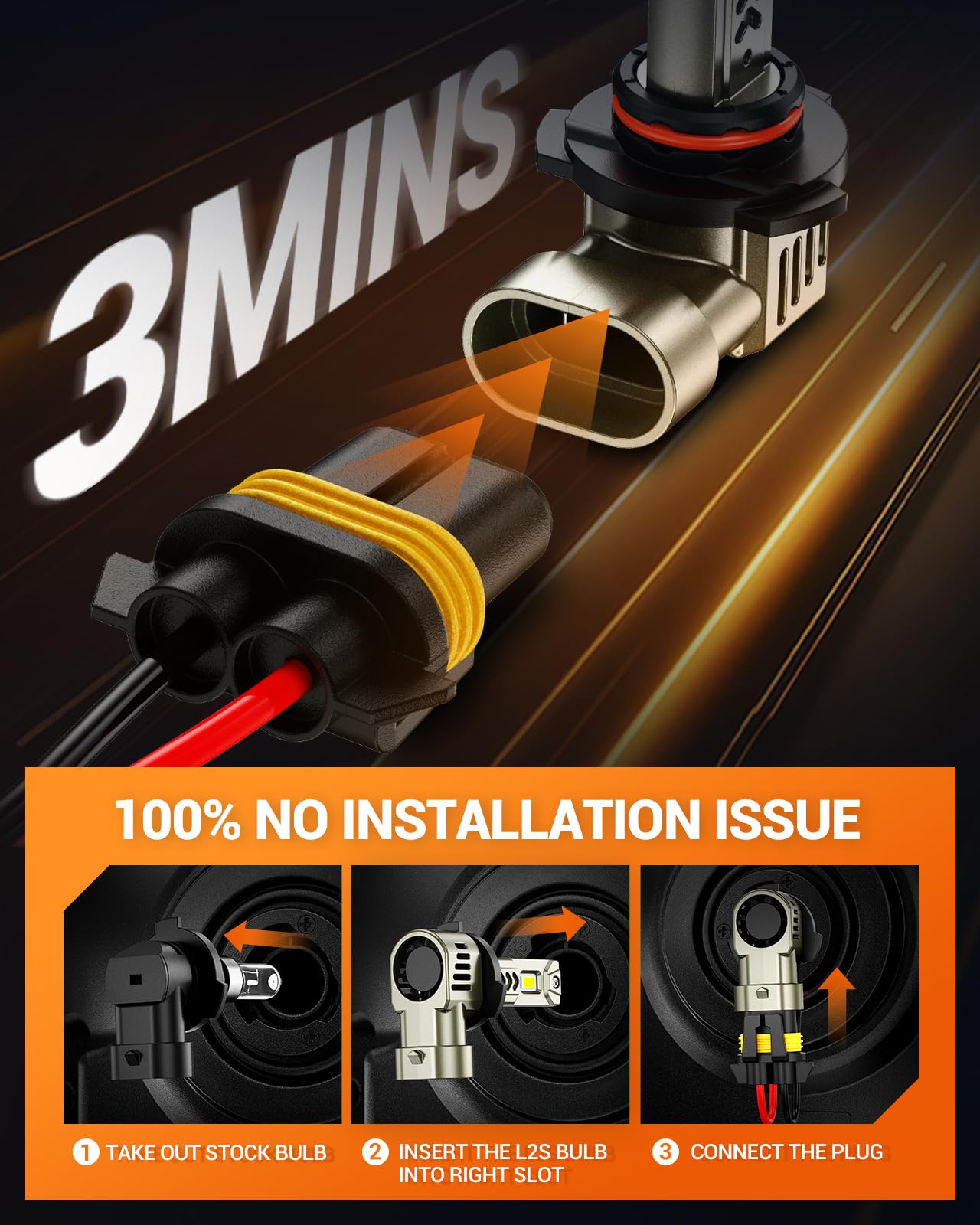 SEALIGHT 9005 IP67 waterproof design for all-weather reliability.