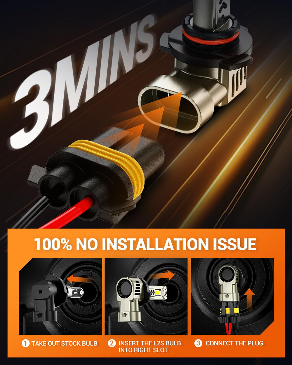 SEALIGHT 9005 IP67 waterproof design for all-weather reliability.