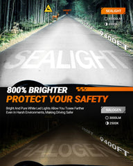 SEALIGHT 9006 bulbs offer up to 40,000lm for bright off-road lighting.