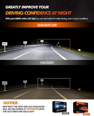 SEALIGHT bulbs offering high visibility up to 650 feet for rural driving