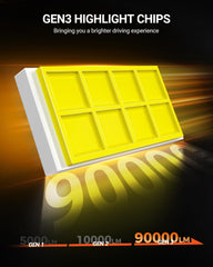 SEALIGHT 9005-H11 LED bulbs compatibility-fit ensures seamless 1:1 sizing with minimal interference.