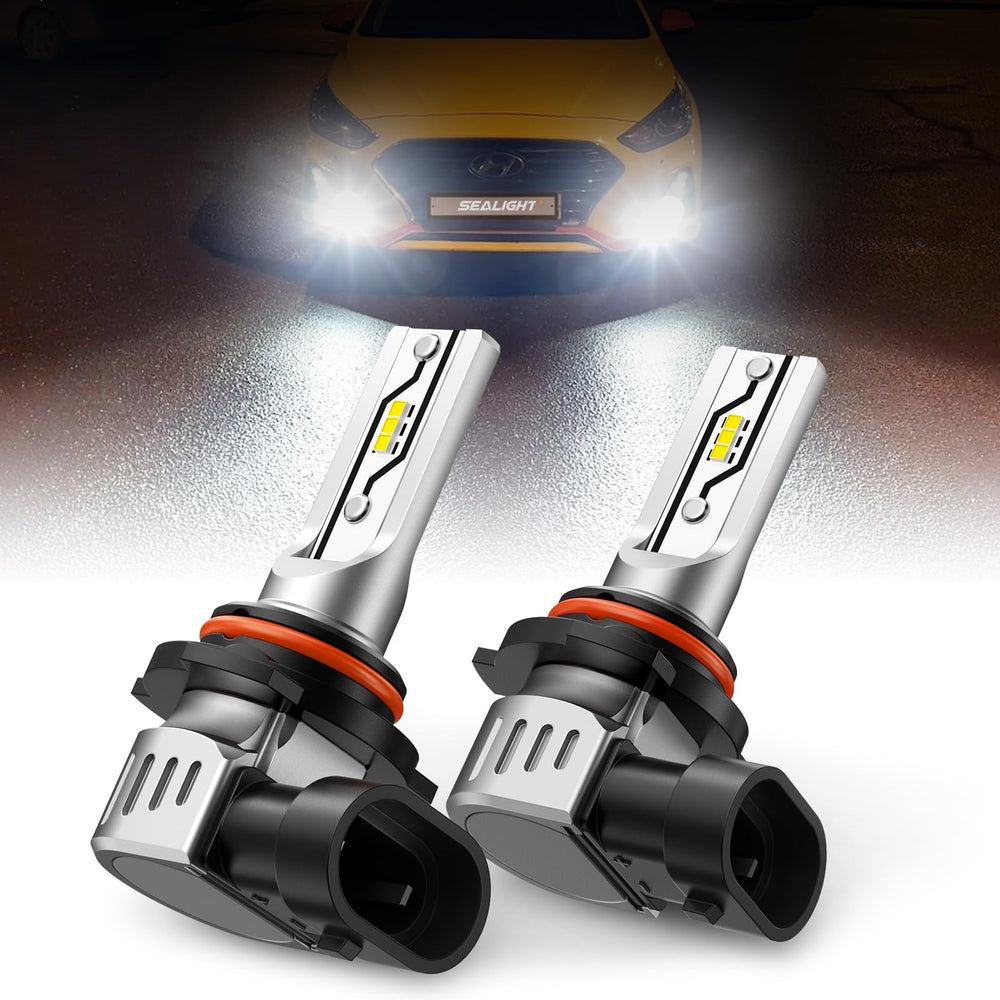SEALIGHT H10 LED fog bulbs night visibility test showing strong penetration