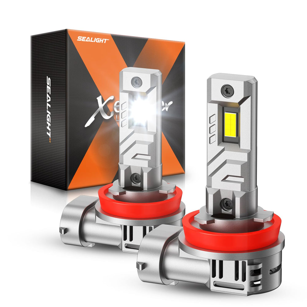 SEALIGHT H11 fog light bulbs pack boosts nighttime visibility and safer night drives.