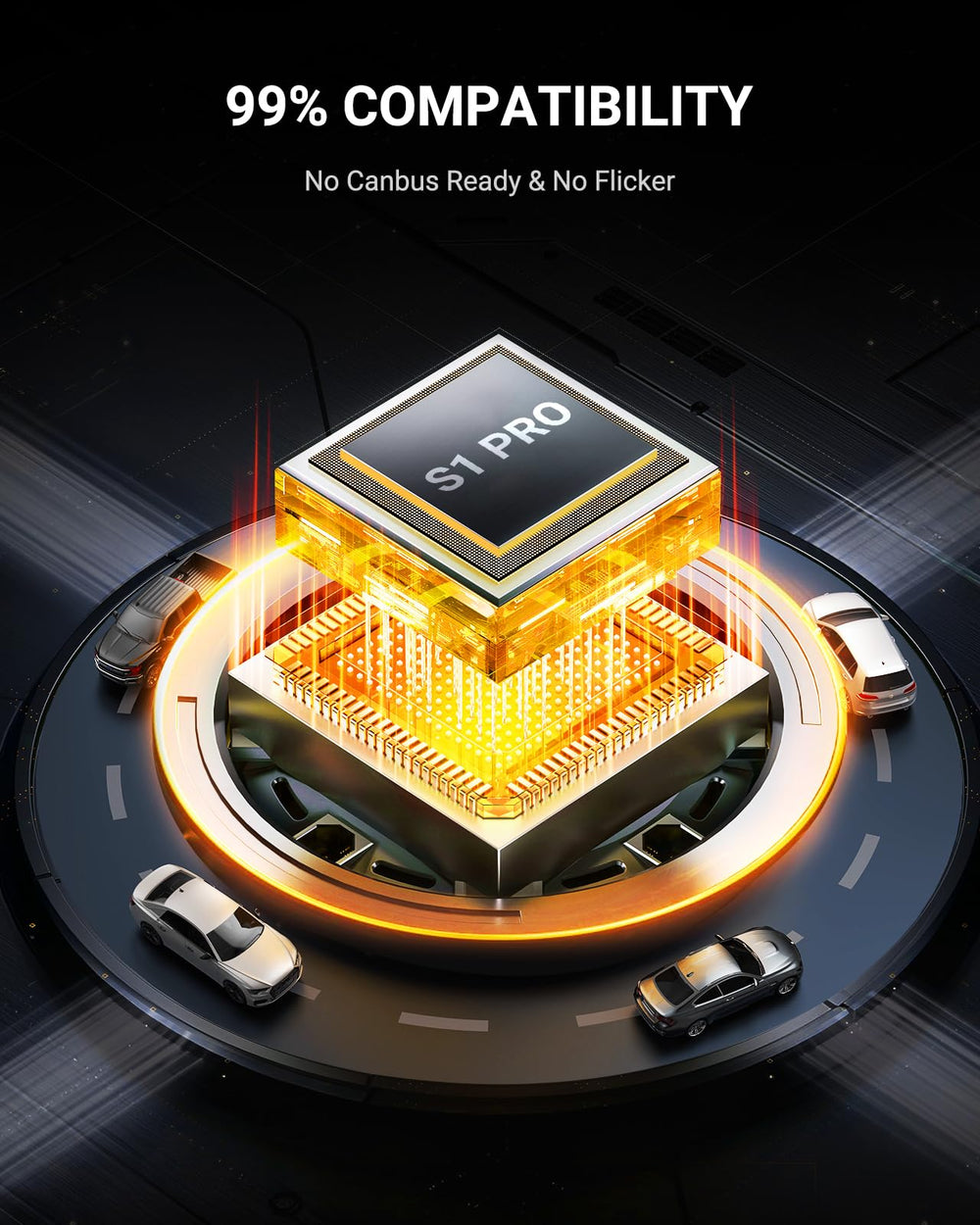 SEALIGHT H11/H9/H16 CANBUS-ready for broad vehicle compatibility.