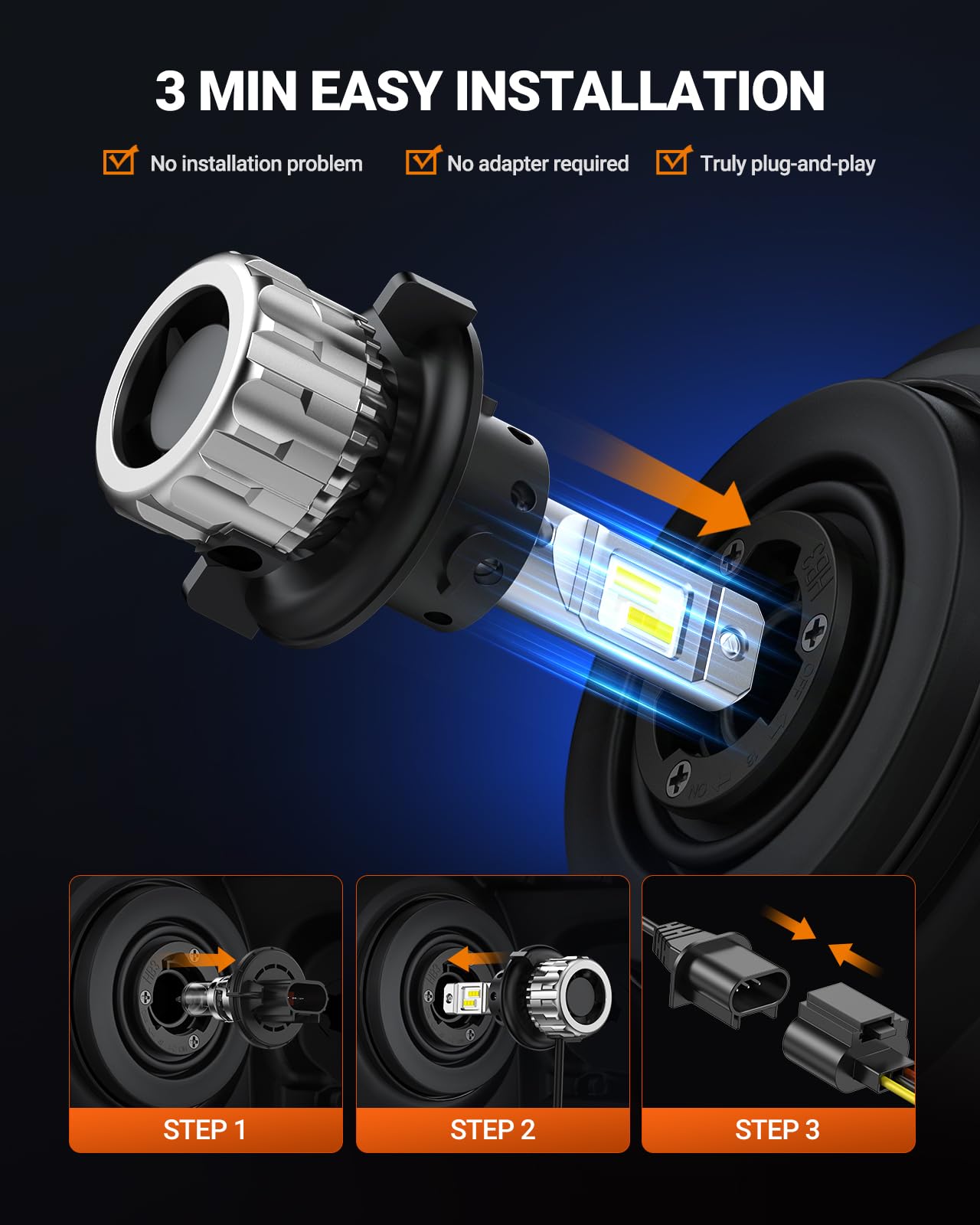 SEALIGHT H13 9008 delivers 46,000 lumens for enhanced night visibility