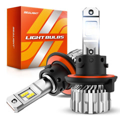 SEALIGHT H13 9008 light bulb delivers a 1 to 1 design for a clear, spot-free beam