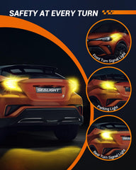 SEALIGHT LED bulb projector lens demonstrates precise beam focus for clear signaling