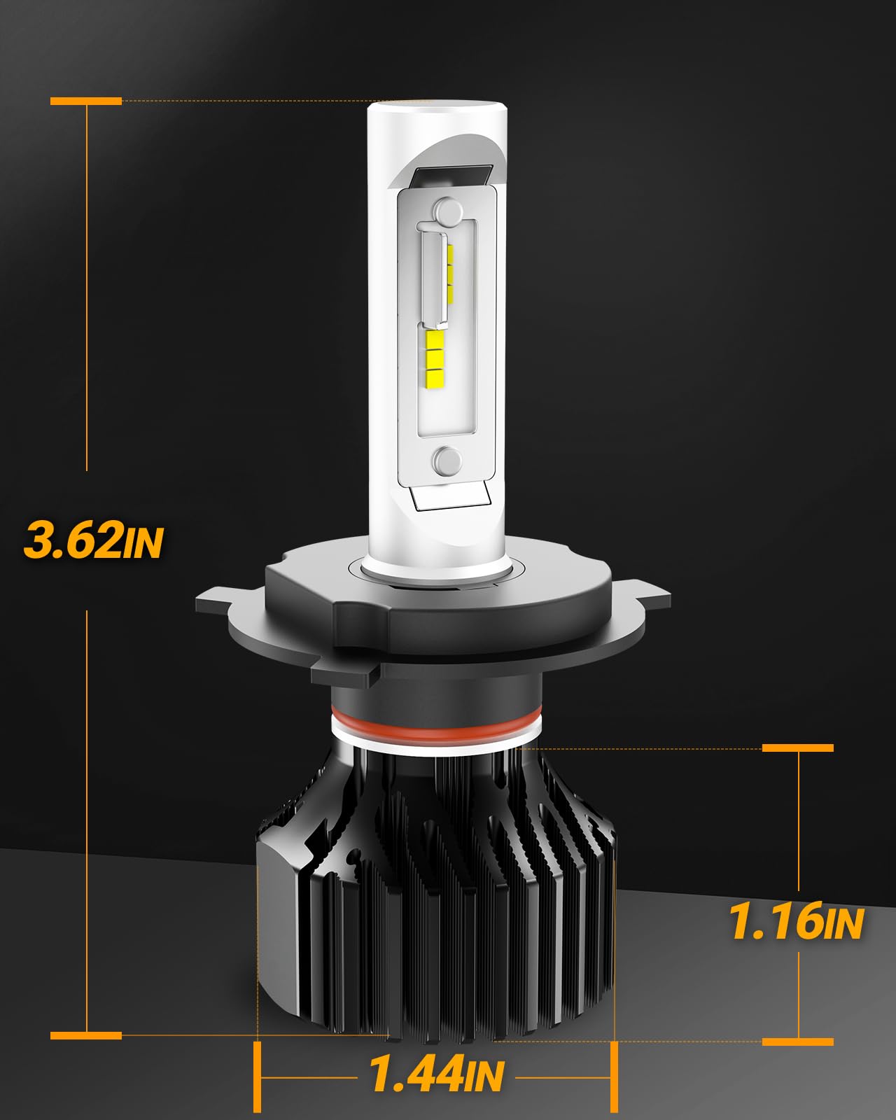 SEALIGHT M1H4/9003 bulb 50,000 hours lifespan.