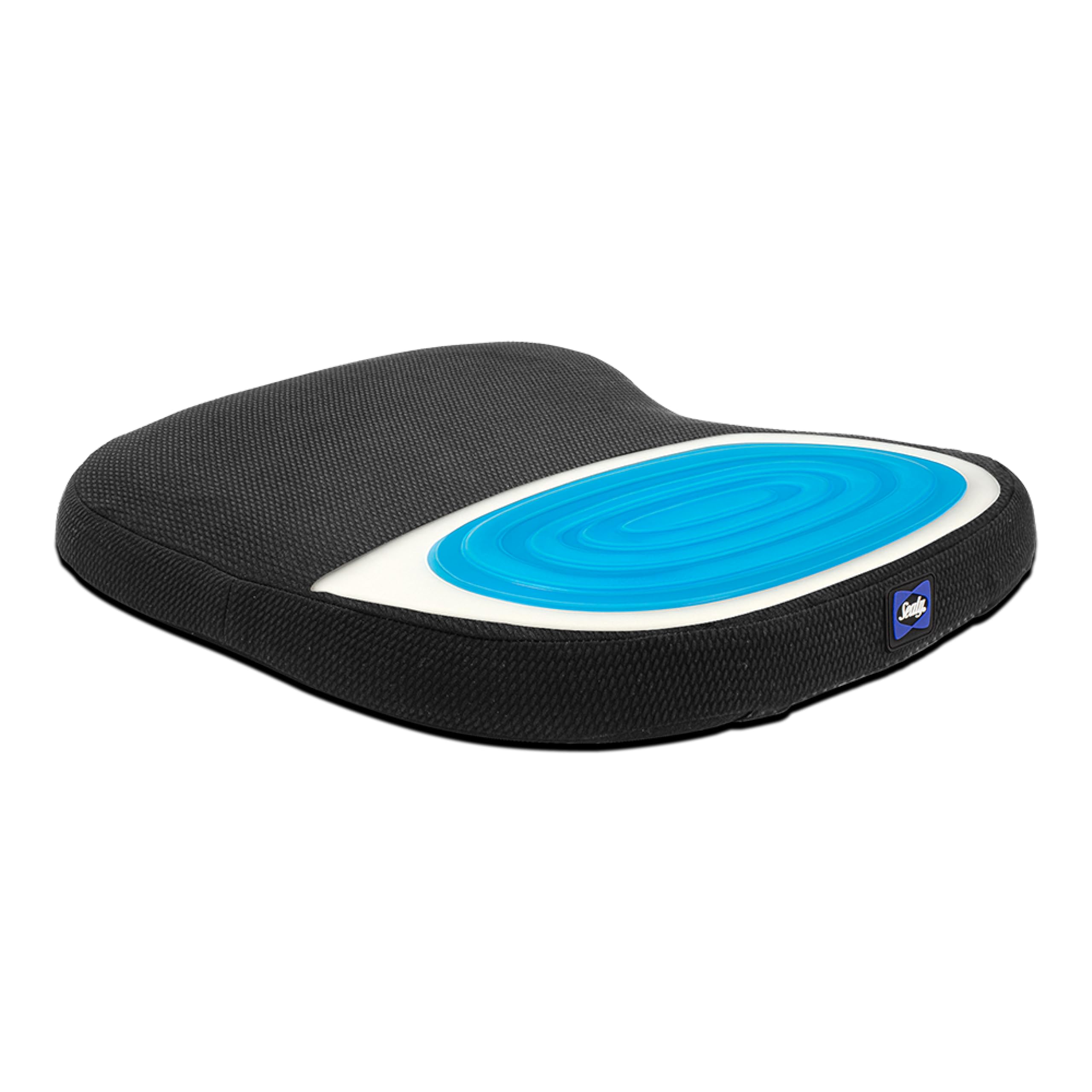 Sealy memory foam car seat cushion with cooling gel for long drives.