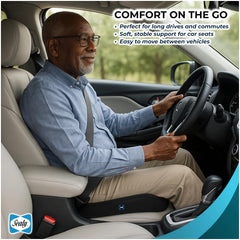 Sealy slim office chair cushion enhances posture without bulk.