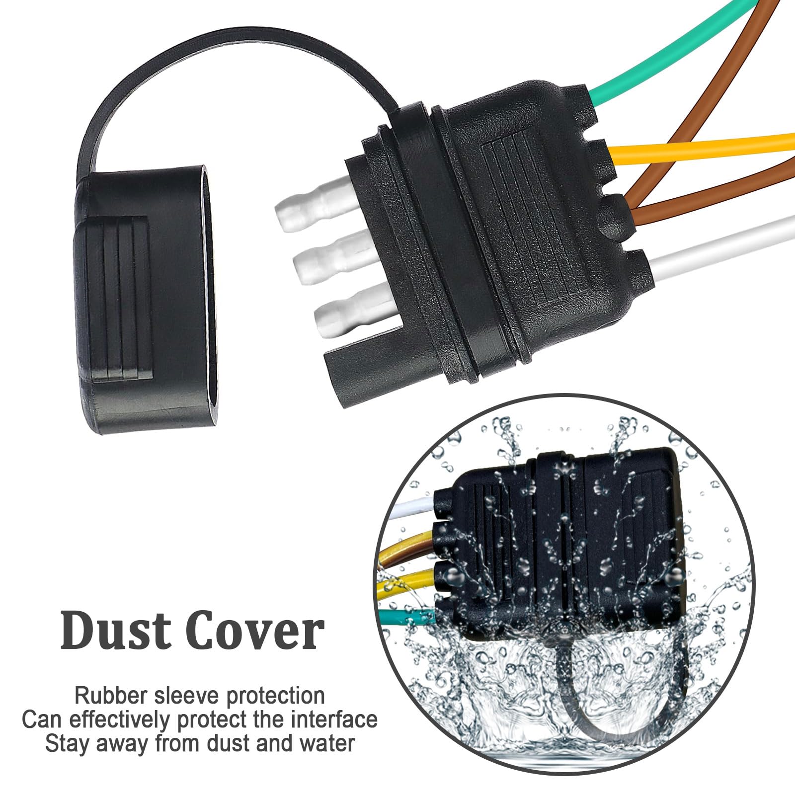Seamaka 2.5-foot ground wire provides reliable grounding for safe operation.
