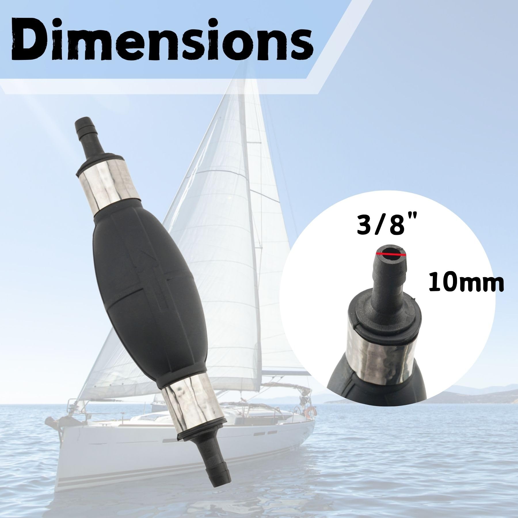 SeaSierra hose assembly near engine, compact design for tight spaces