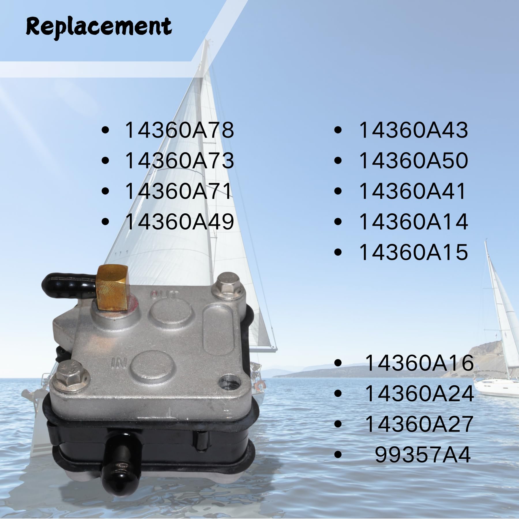 SeaSierra installation view on Mercury 2-stroke for easy replacement.
