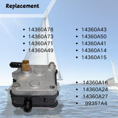 SeaSierra installation view on Mercury 2-stroke for easy replacement.