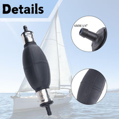SeaSierra primer bulb in hand demonstrates portable use and quick priming action.