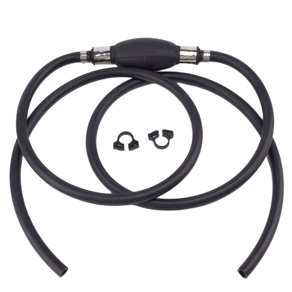 Steel hose clamps included for secure, durable seals.