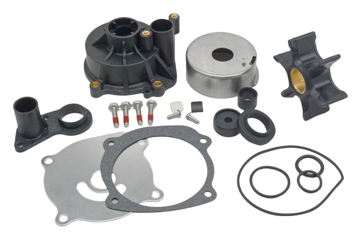SeaSierra water pump kit contents for Johnson Evinrude, ideal for gearcase service.