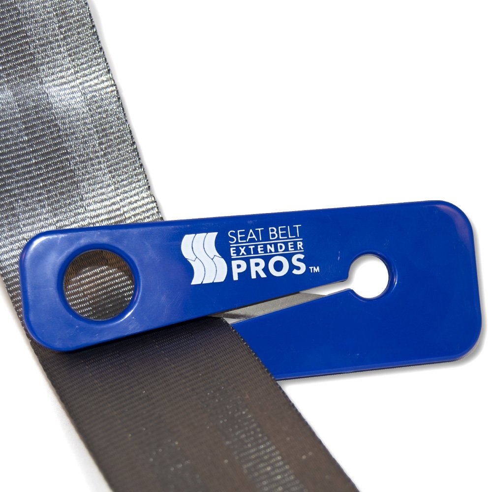 SEAT BELT EXTENDER PROS Seat Belt Cutter fits glove compartments for easy access.