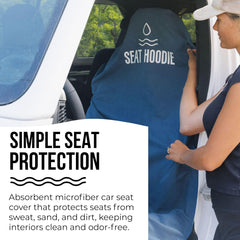 Seat Hoodie premium microfiber fabric delivers quick drying and strong absorption.