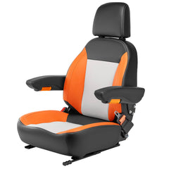 SEATIN universal tractor seat seen from front for all-day comfort