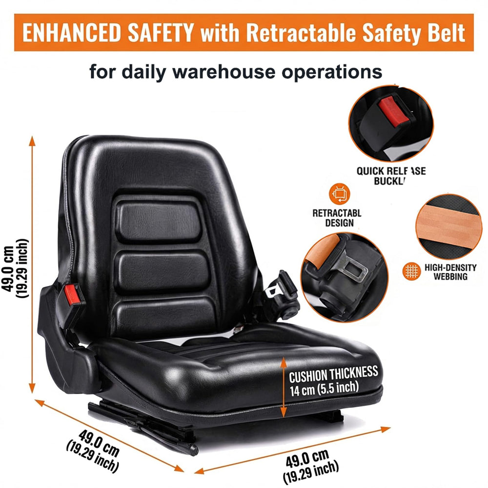 SEATIN high-rebound foam padding maintains shape during use