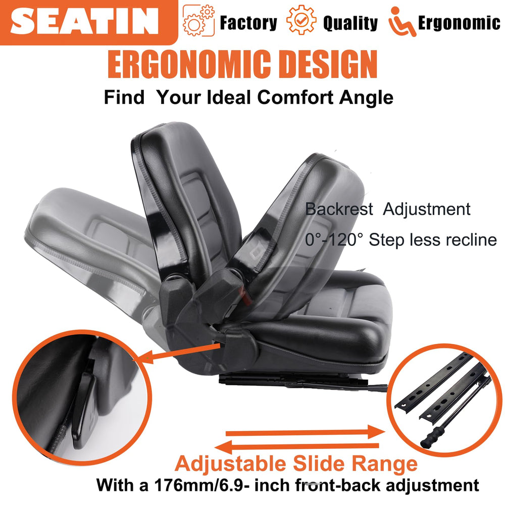 SEATIN PVC faux leather cover for durable, easy-clean seating