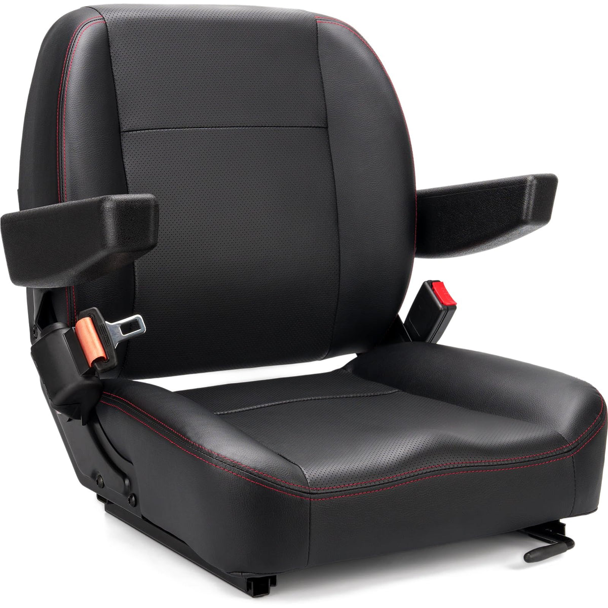 SEATIN universal forklift seat with armrest and belt for comfortable operation.