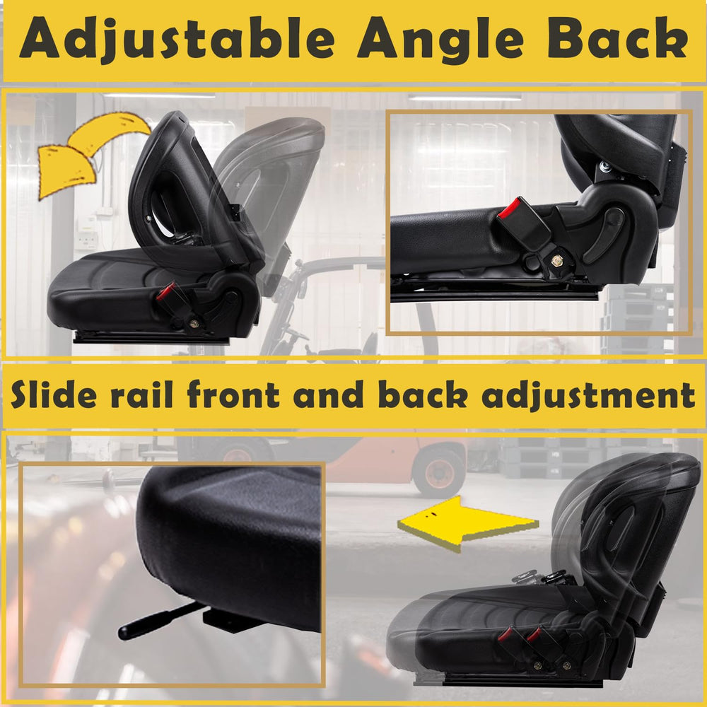 SEATIN wide padded seat surface reduces fatigue during work