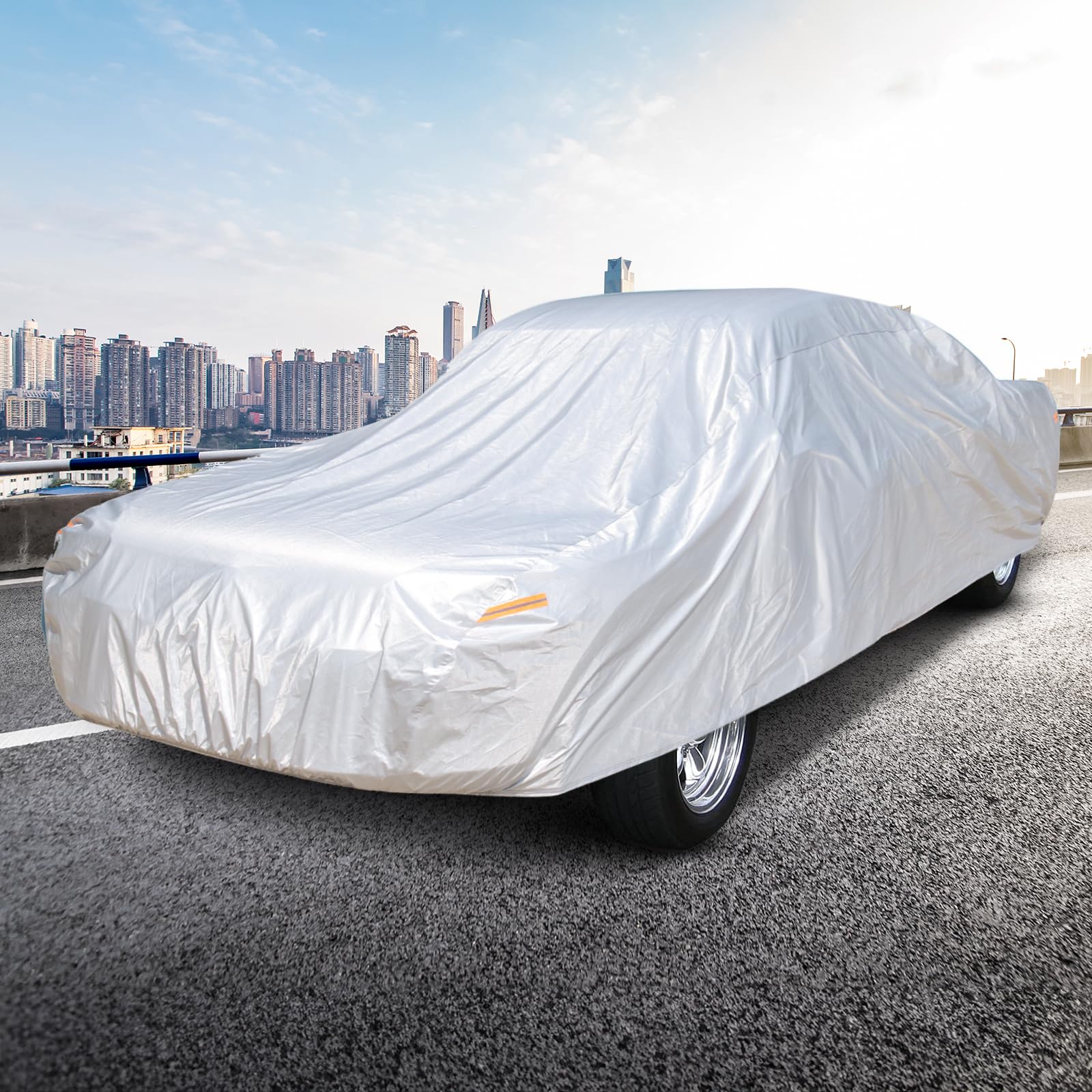 SEAZEN custom-fit Mustang cover includes a storage bag for easy transport.