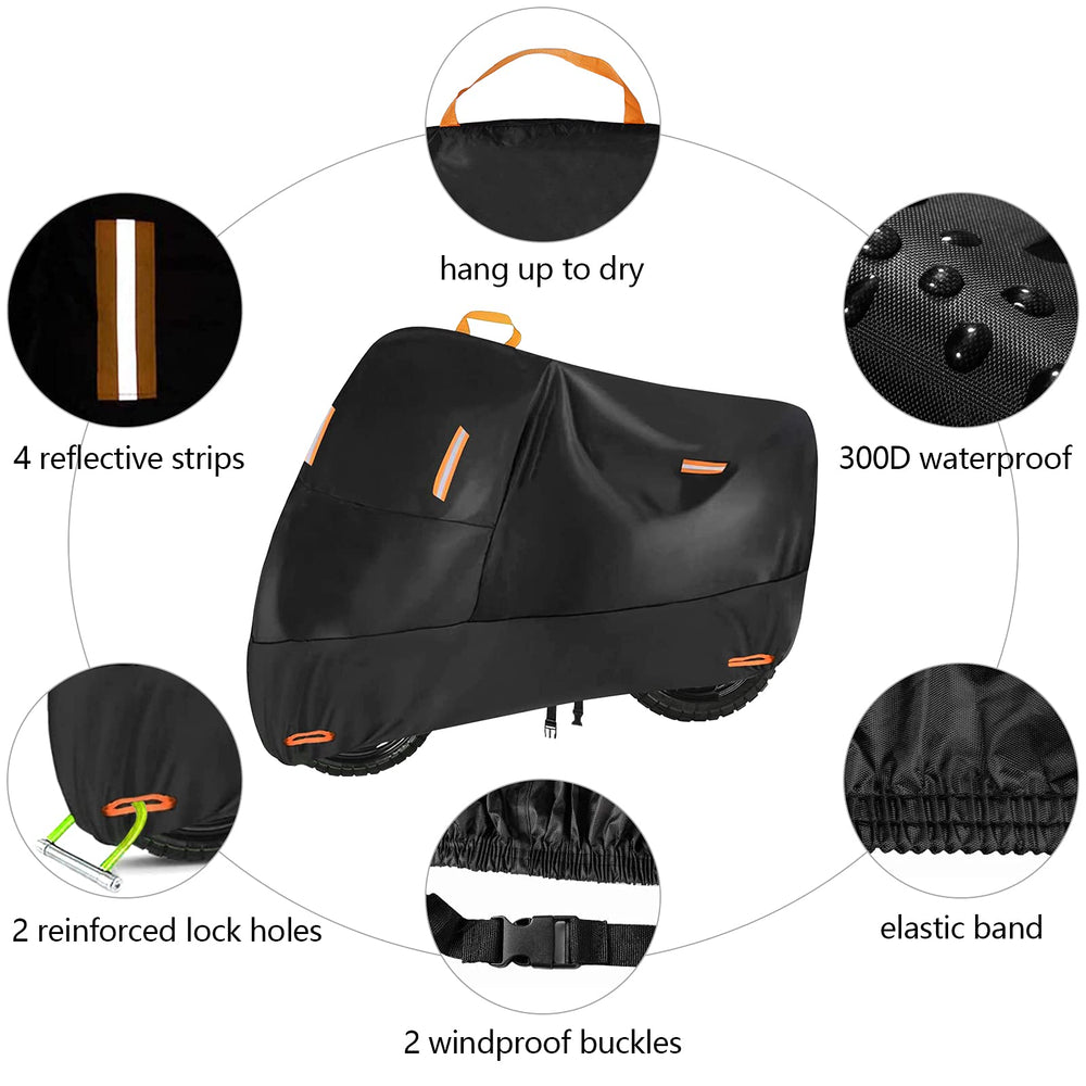 Seceles cover side buckles windproof design keeps bike secure in wind