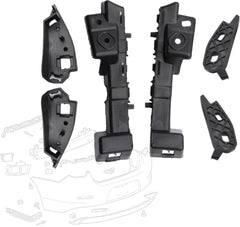 SecosAutoparts 20809859-20809860 bracket set closeup shows precise workmanship and robust construction.