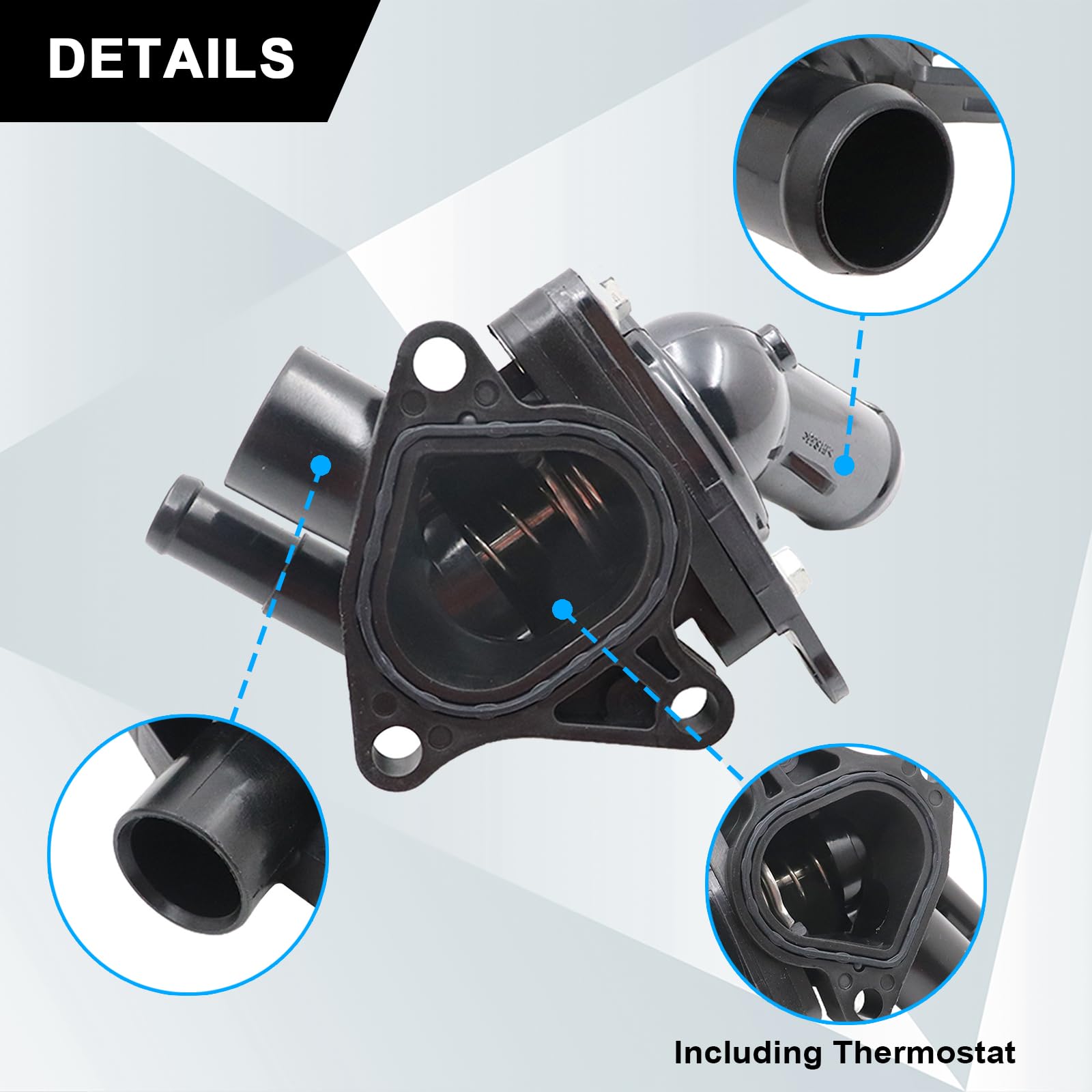 SecosAutoparts thermostat housing side assembly highlights reliable integration with CR-V 2.4L.
