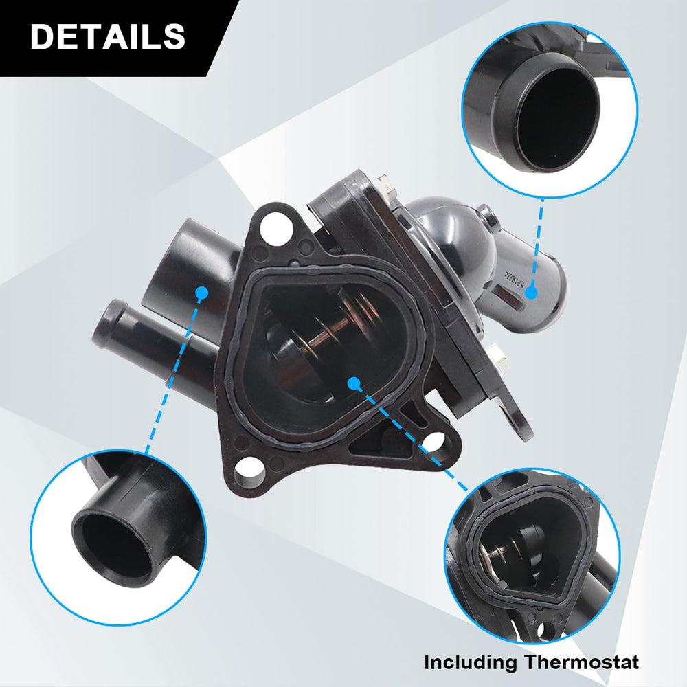 SecosAutoparts thermostat housing side assembly highlights reliable integration with CR-V 2.4L.