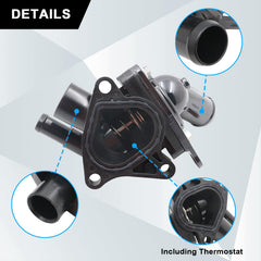 SecosAutoparts thermostat housing side assembly highlights reliable integration with CR-V 2.4L.