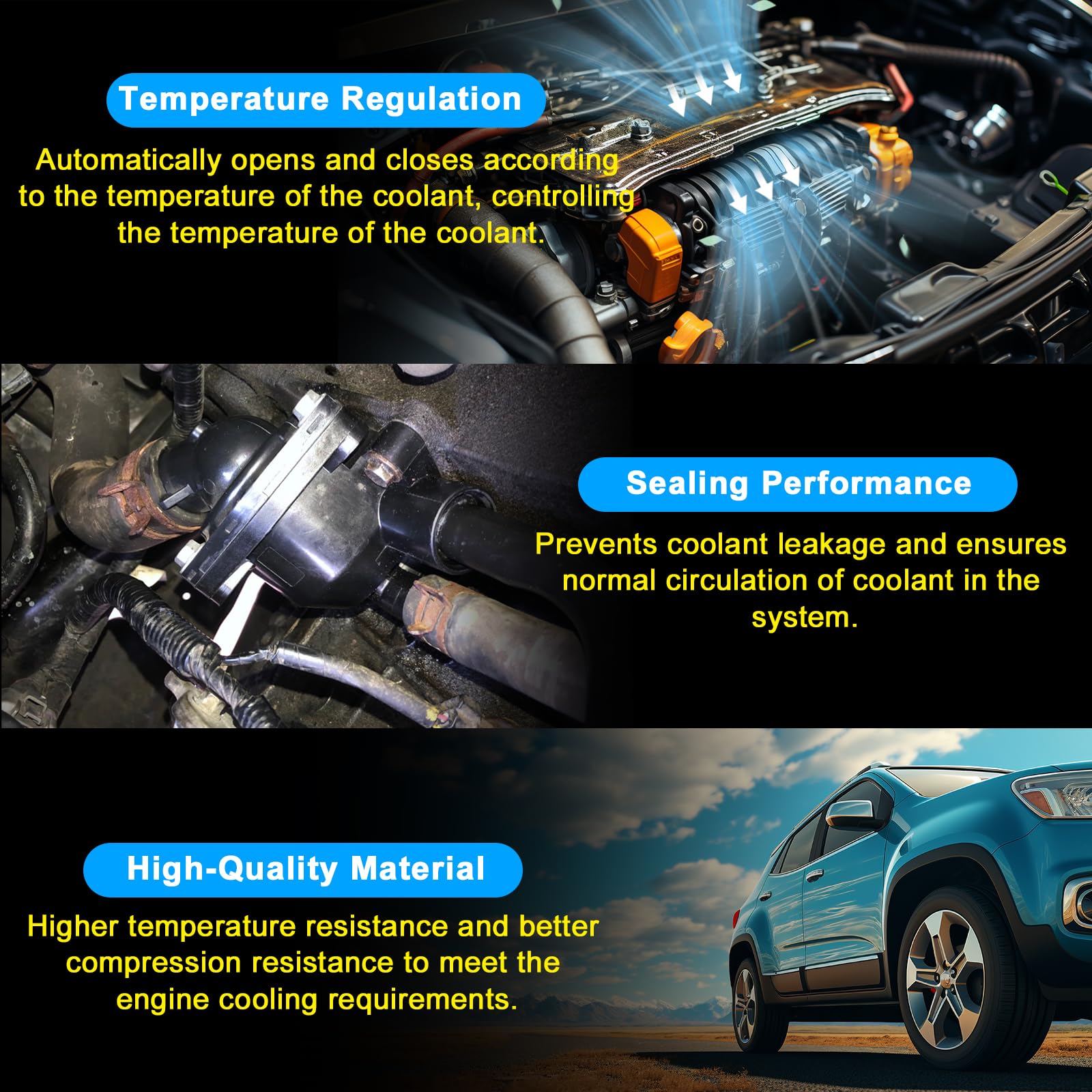 SecosAutoparts compatibility image shows Honda Civic 2002-2005 fitment.