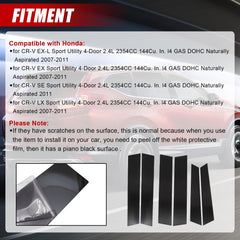 SecosAutoparts installation close-up showing simple retrofit for Honda CR-V pillars.