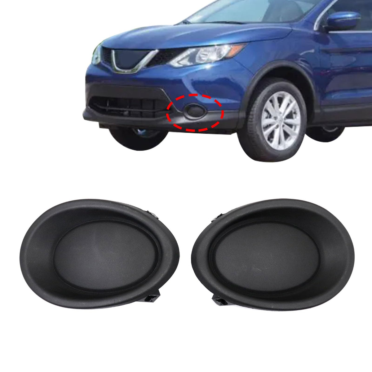 SecosAutoparts Rogue Sport front left fog light cover protects the light from debris
