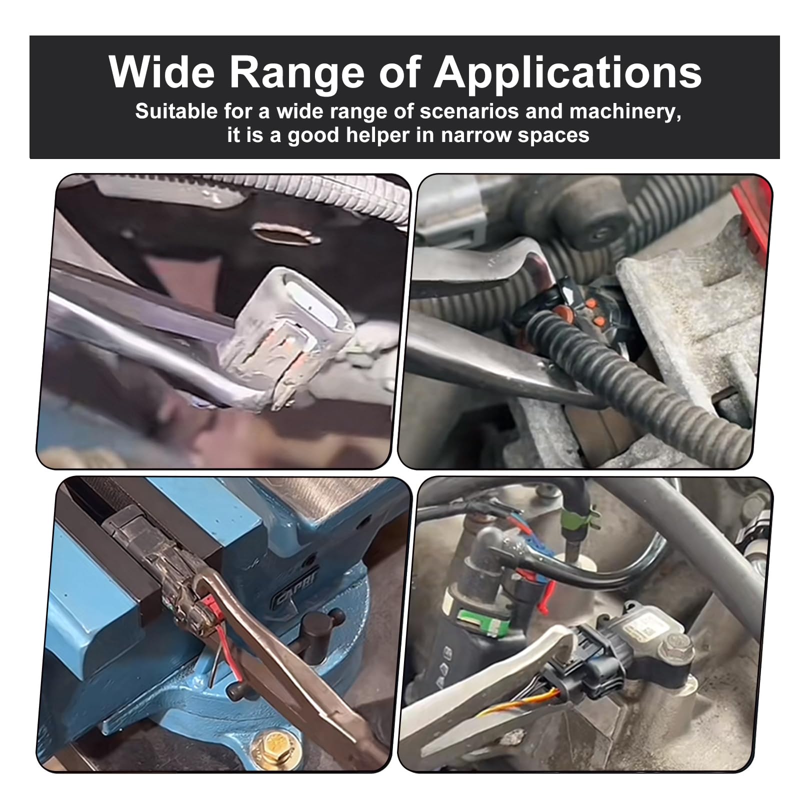 SecureElastic locking-tab pliers help release tabs without damage to connectors.