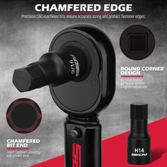 SEDY adapters detail image showing cross-drive compatibility and added versatility