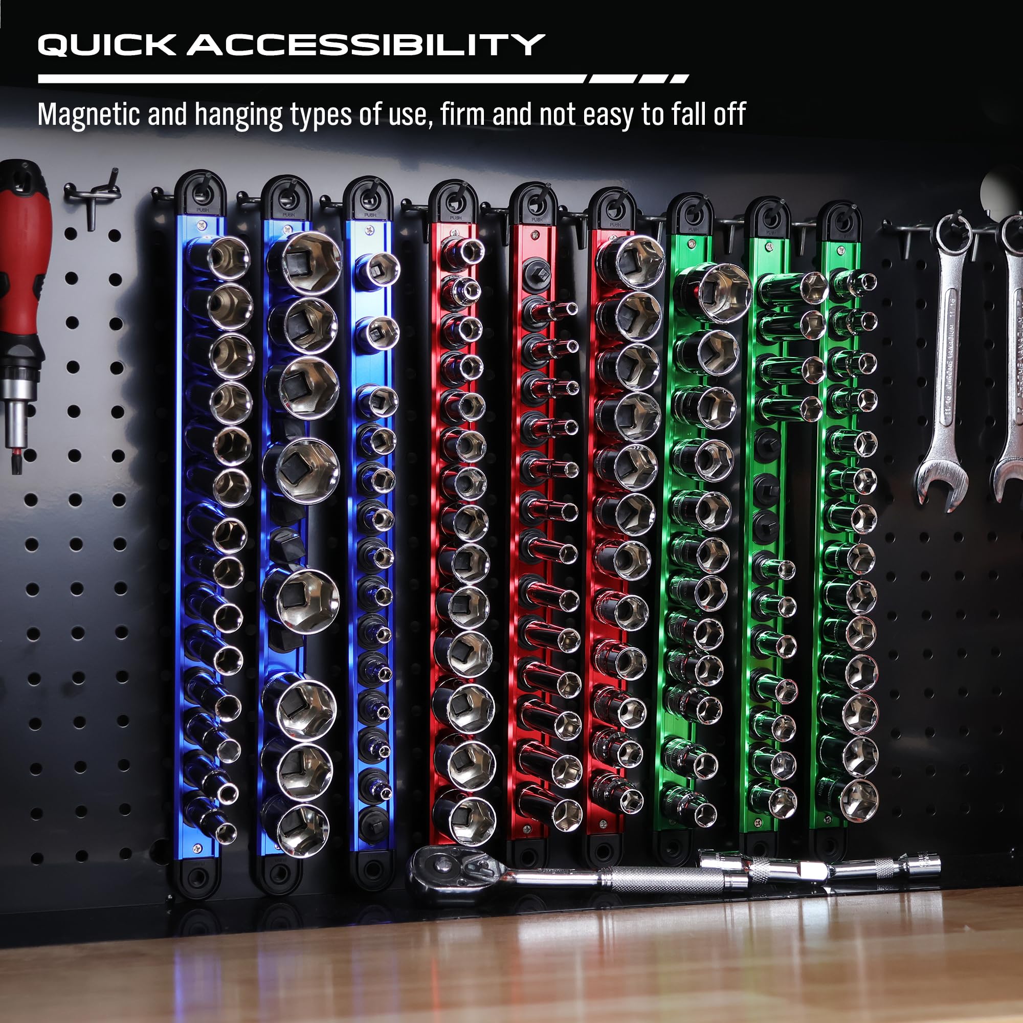 SEDY durable aluminum-ABS construction offers sturdy, corrosion-resistant organization.