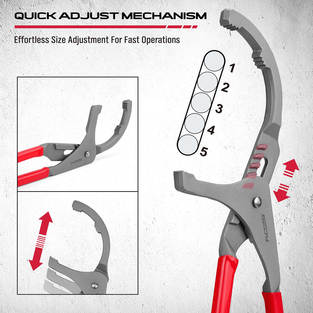 SEDY wrench with serrated teeth ensures a firm grip on oily filters