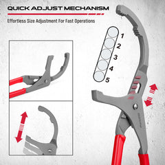 SEDY wrench with serrated teeth ensures a firm grip on oily filters