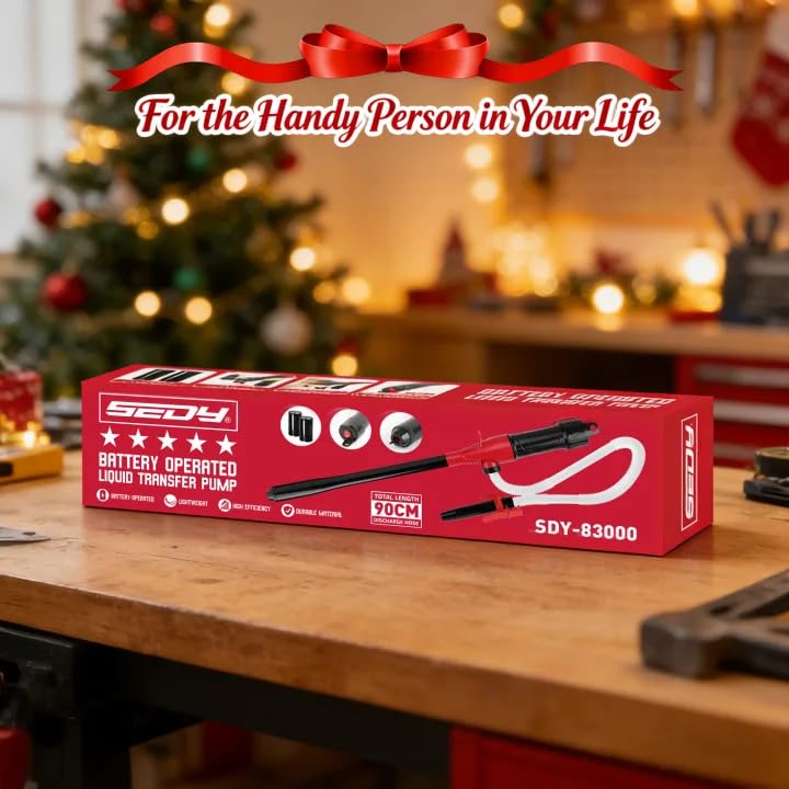 SEDY portable 3 foot hose enabling easy reach during transfers