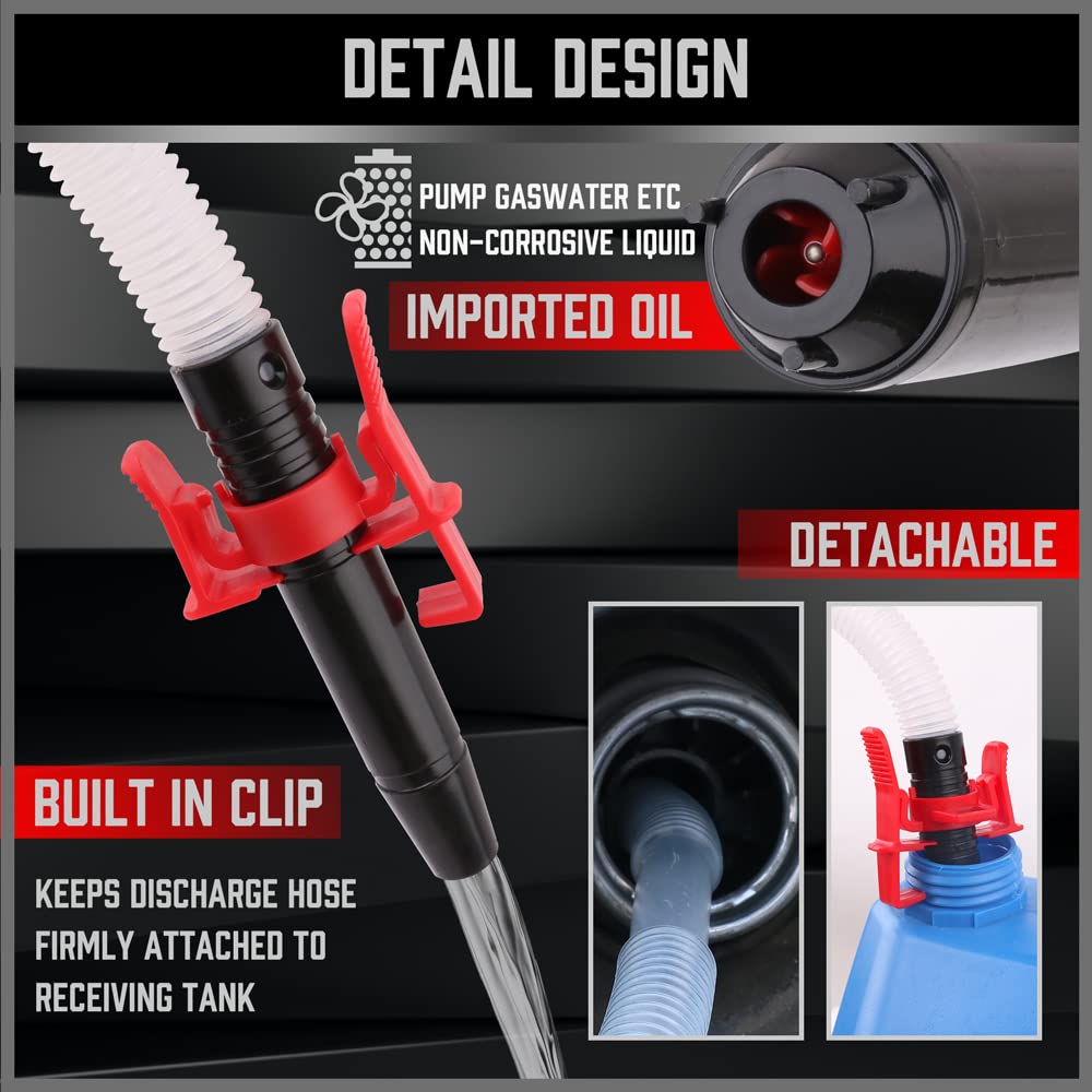 SEDY pump with 1 inch suction tube fitting most containers
