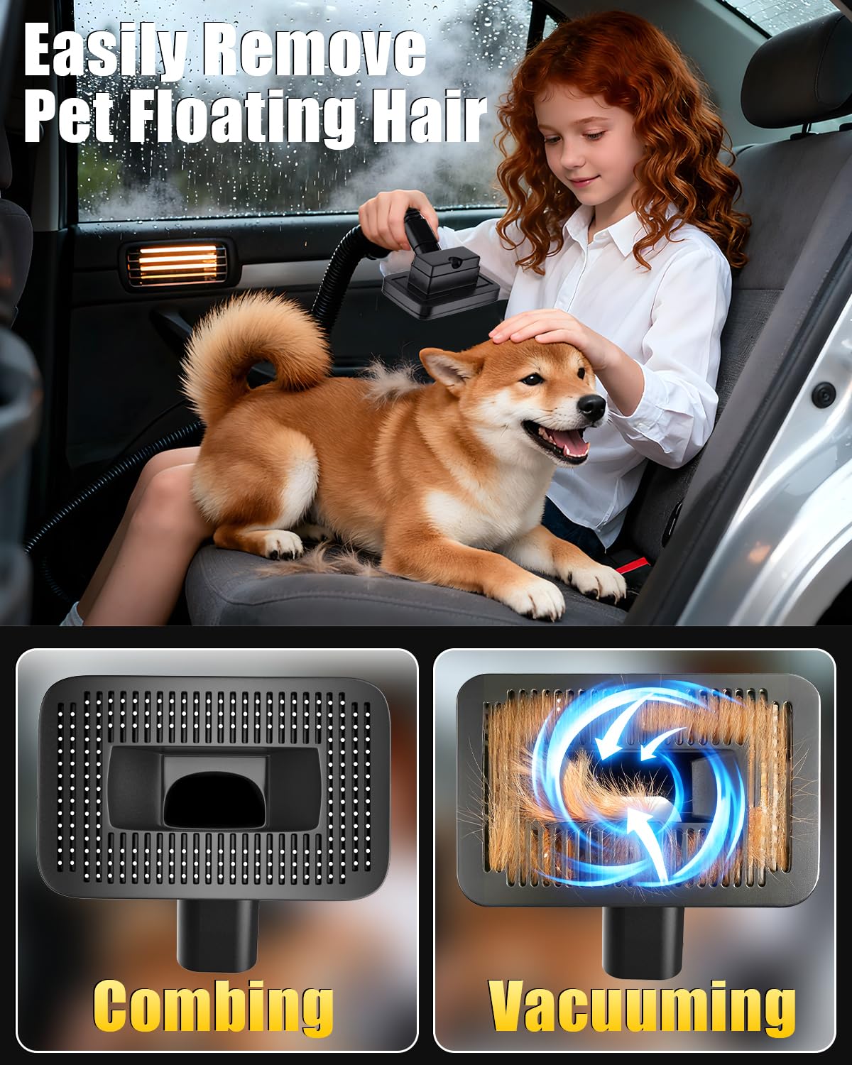 SEEDUSTRY lightweight cordless design supports easy in-car cleaning