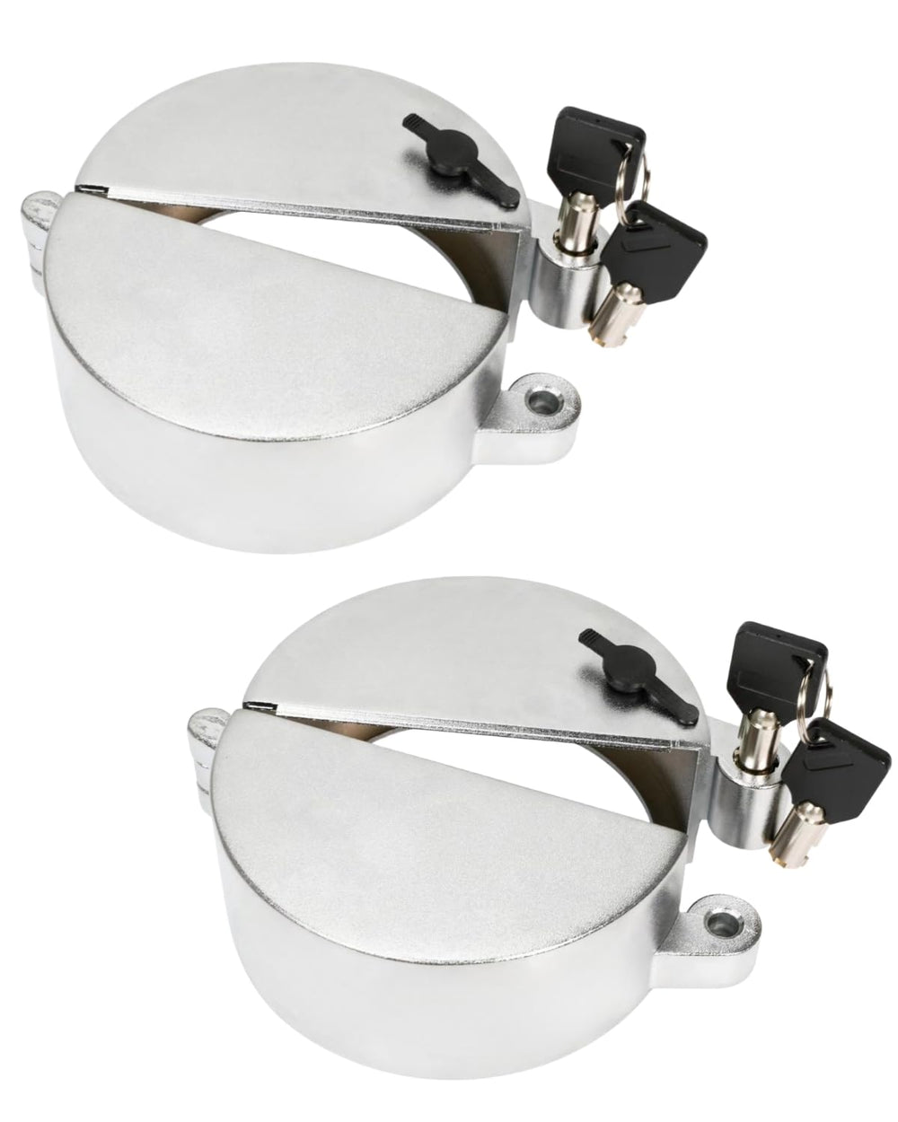 Seekdesi locking fuel cap cover on a semi truck front view enhances theft deterrence.