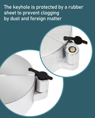 Seekdesi semi truck locking fuel cap cover side view for easy installation.