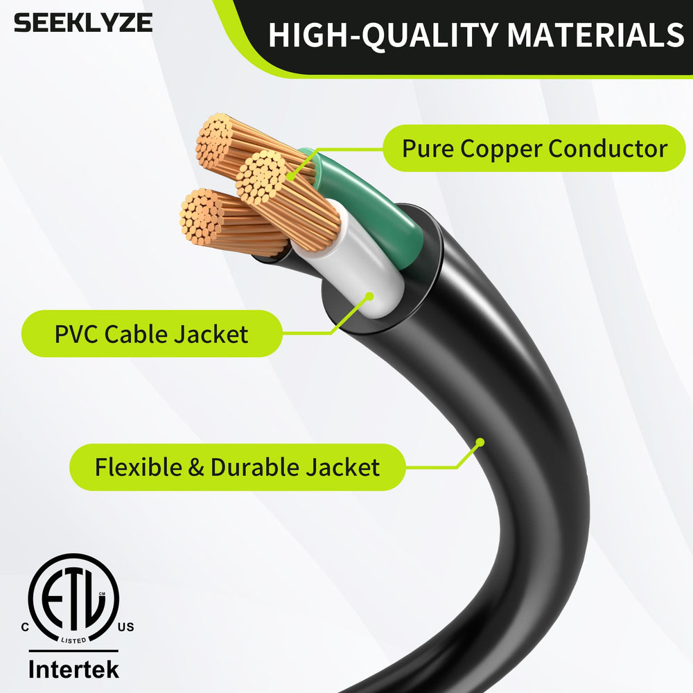 Seeklyze 18-inch outdoor extension cord provides flexible reach